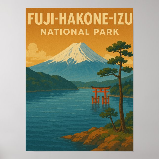 Poster Parque Nacional Fuji-Hakone-Izu (Frente)