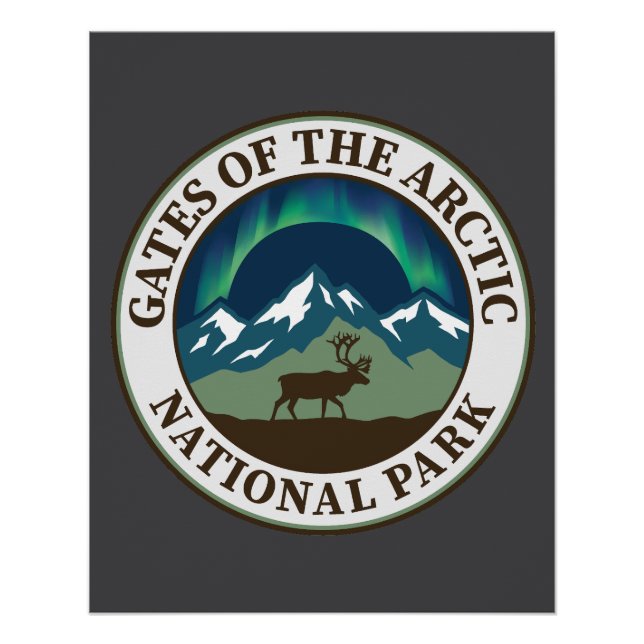 Pôster Parque Nacional Gates of the Arctic (Frente)