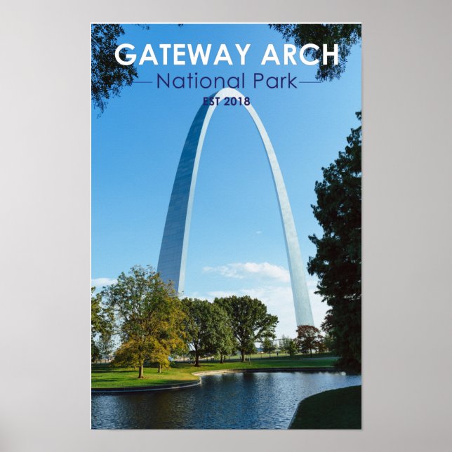 Poster Parque Nacional Gateway Arch Missouri (Frente)