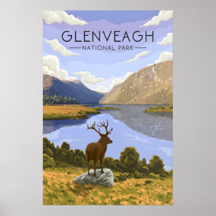 Poster Parque Nacional Glenveagh Irlanda Cartaz de Viagem