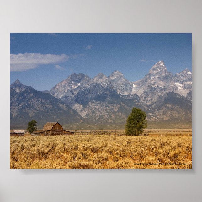 Poster Parque Nacional Grand Teton (Frente)