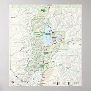 Pôster Parque nacional grande de Teton