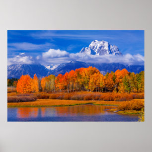 Poster Parque nacional grande Wyoming de Teton