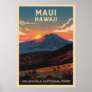 Poster Parque Nacional Hawaii Haleakala V02