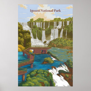 Poster Parque Nacional Iguazu Cataratas do Iguaçu Cartaz 