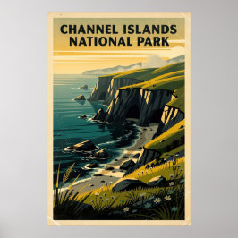 Poster Parque Nacional Ilhas do Canal Retro