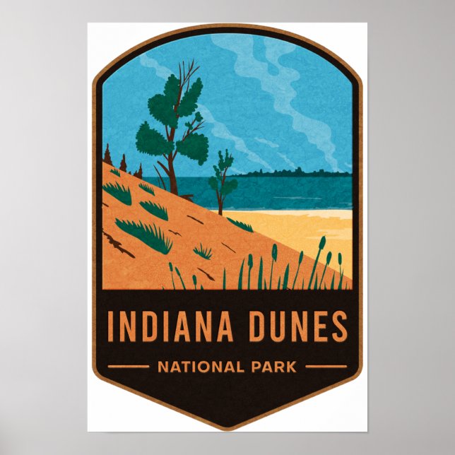 Poster Parque Nacional Indiana Dunes (Frente)