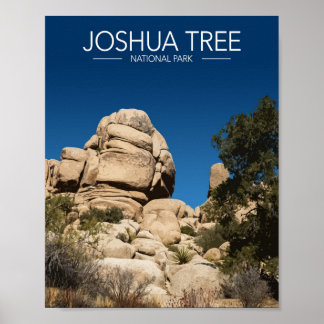 Poster Parque Nacional Joshua Tree Estrilizado Viagem