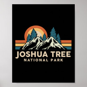Poster Parque Nacional Joshua Tree Lembrança Caminhada Ao