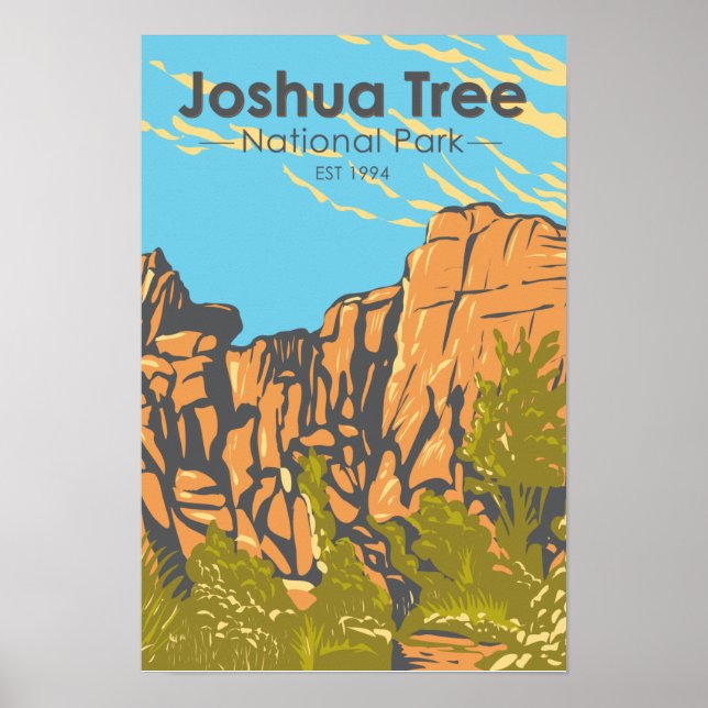 Poster Parque Nacional Joshua Tree O Grande Burrito (Frente)