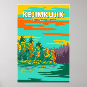 Poster Parque Nacional Kejimkujik ainda partiu o Canadá