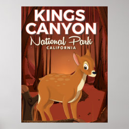Pôster Parque nacional Kings Canyon Califórnia