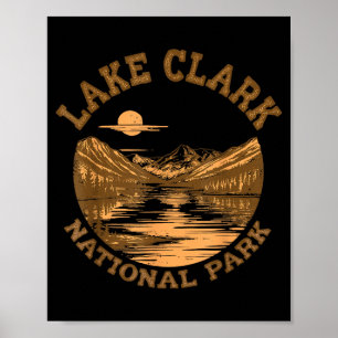 Poster Parque Nacional Lake Clark Alasca Viagens Natureza