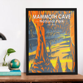 Poster Parque Nacional Mammoth Cave Kentucky