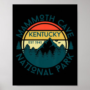 Poster Parque Nacional Mammoth Cave Kentucky Caminhada Na