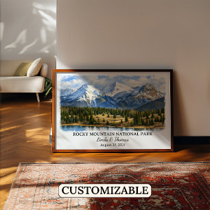 Poster Parque Nacional Montanhas Rochosas Cartaz Colorado