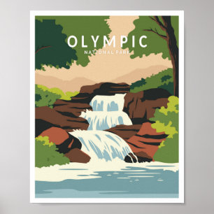 Poster Parque Nacional Olímpico Washington