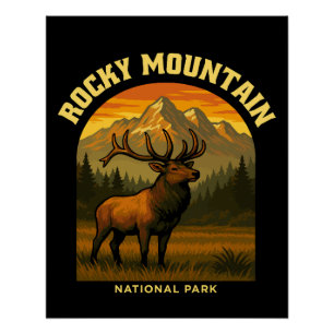Pôster Parque Nacional Rocky Mountain