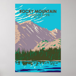 Poster Parque Nacional Rocky Mountain Colorado Bear Lake