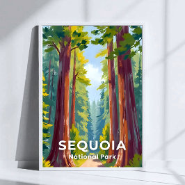 Poster Parque Nacional Sequoia | Viagem Califórnia
