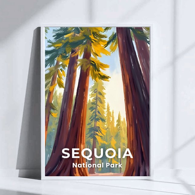 Poster Parque Nacional Sequoia | Viagem da Califórnia (Criador carregado)
