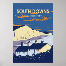 Parque Nacional South Downs Seven Sisters Inglater