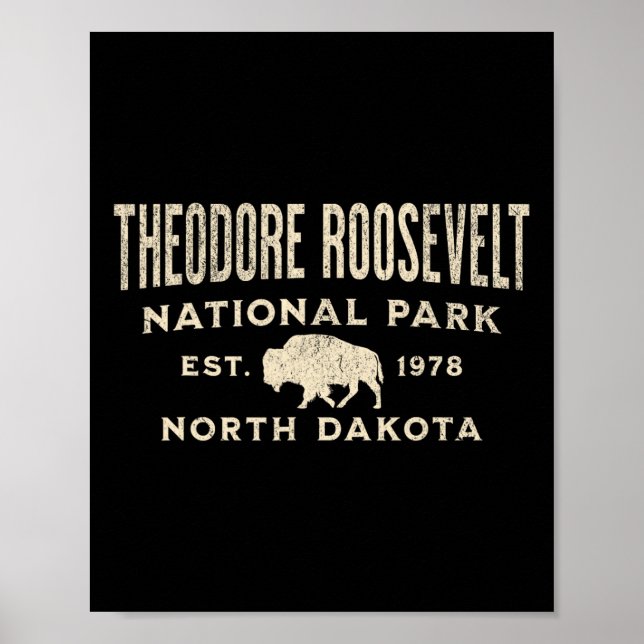 Poster Parque Nacional Theodore Roosevelt (Frente)