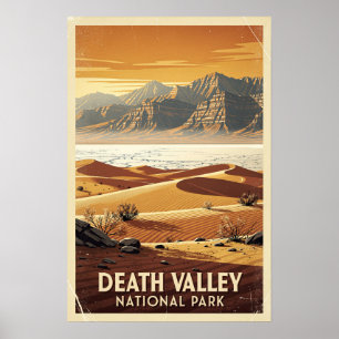 Poster Parque Nacional Vale da Morte Retro