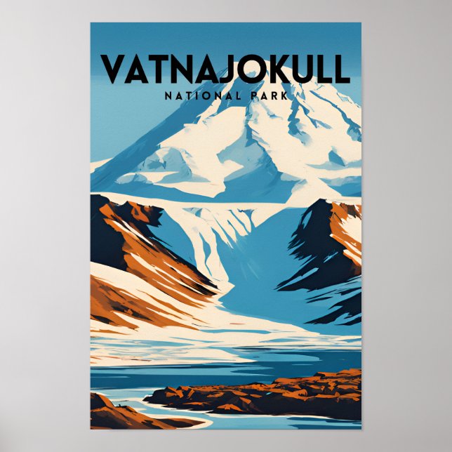 Poster Parque Nacional Vatnajokull (Frente)