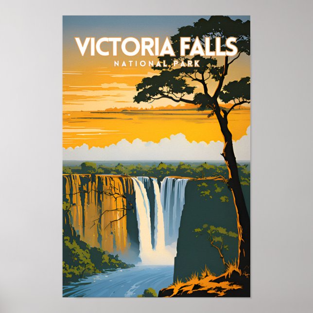 Poster Parque Nacional Victoria Falls (Frente)