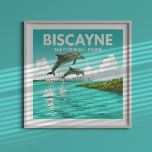 Poster Parque Nacional Vintage Biscayne