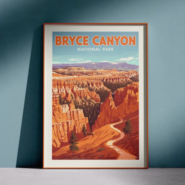 Poster Parque Nacional Vintage Bryce Canyon (Criador carregado)
