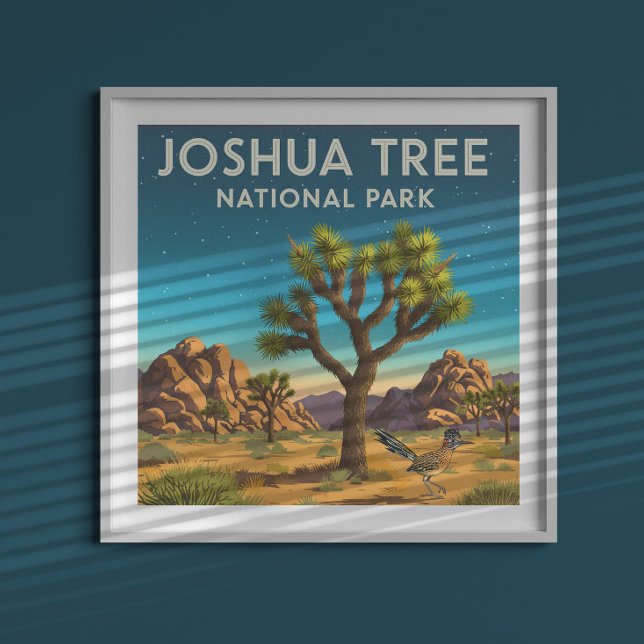 Poster Parque Nacional Vintage Joshua Tree (Criador carregado)
