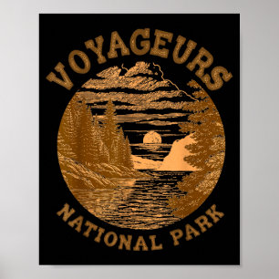 Poster Parque Nacional Voyageurs Minnesota Viagens Nature