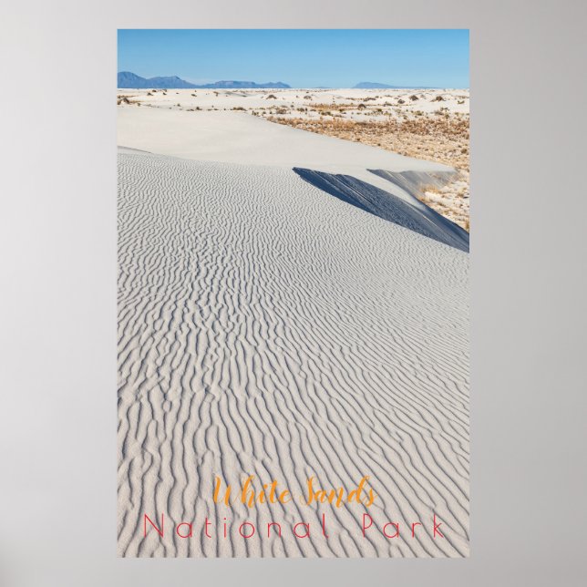 Poster Parque Nacional White Sands (Frente)