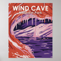 Parque Nacional Wind Cave South Dakota Vintage