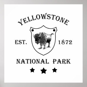Poster Parque nacional Yellowstone