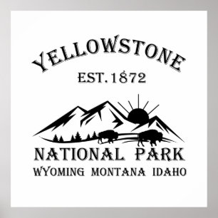 Poster Parque nacional Yellowstone