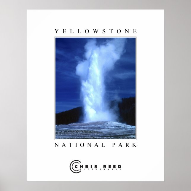 Poster Parque Nacional Yellowstone (Frente)