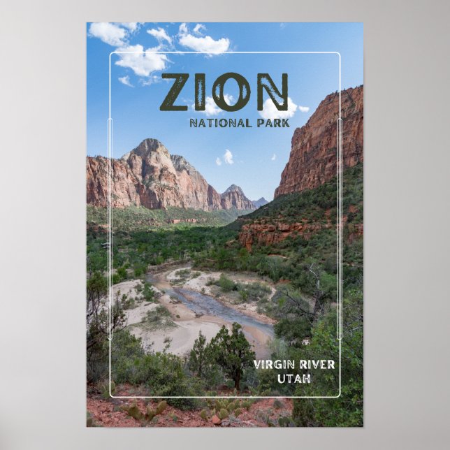 Poster Parque Nacional Zion (Frente)