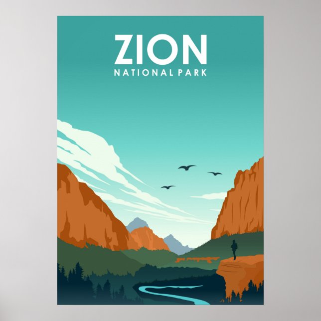 Poster Parque Nacional Zion (Frente)