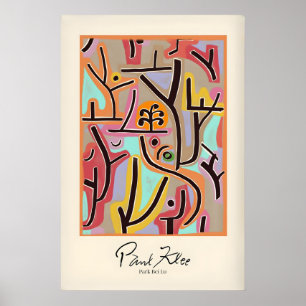 Poster Parque Paul Klee Bei Lu Paisagem Abstrata Colorida