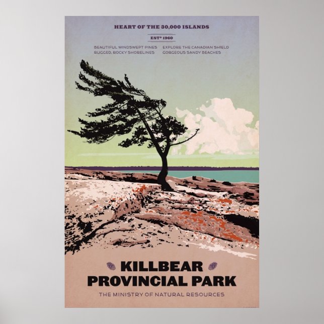 Poster Parque Provincial de Killbear (Frente)