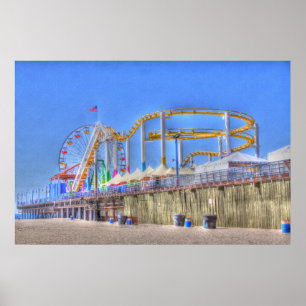 Poster Parque" Santa Monica do Oceano Pacífico