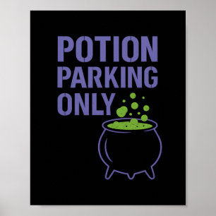 Poster Parqueamento de Poção de Halloween Apenas Gráfico