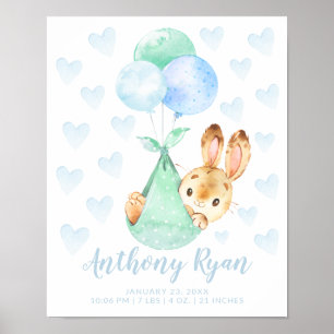 Poster Parques de Bebê de Coelho Coelho Coelho com Entreg