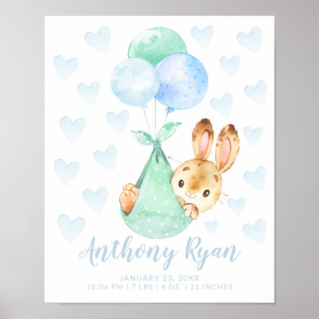 Poster Parques de Bebê de Coelho Coelho Coelho com Entreg (Frente)