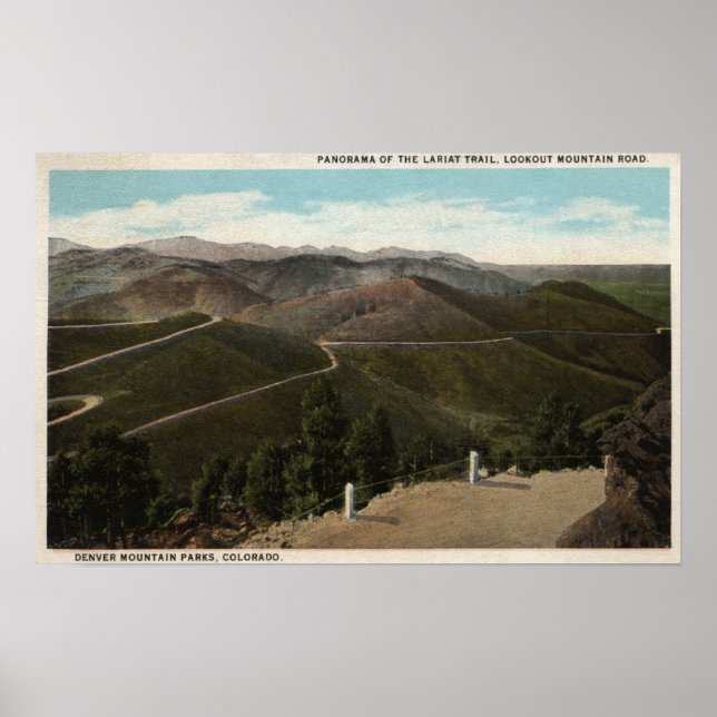 Pôster Parques Denver Mountain, CO (Frente)