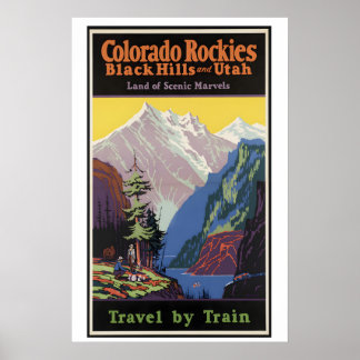 Poster Parques Nacionais das Montanhas Rochosas do Colora