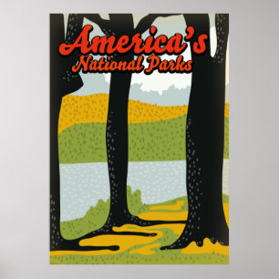 Poster Parques Nacionais dos Estados Unidos